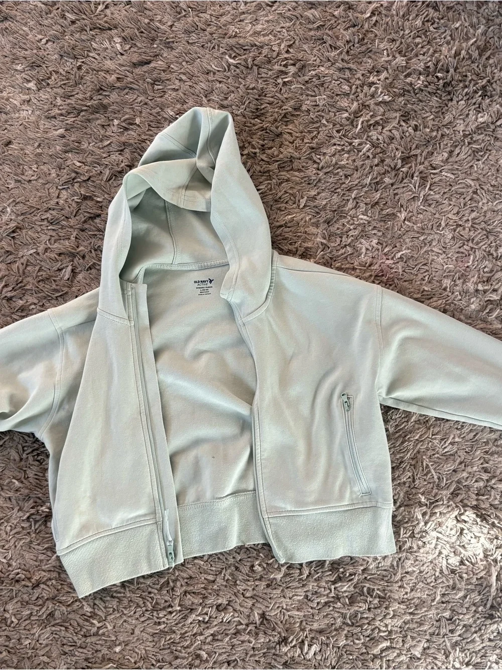 Old Navy Light Mint Green Girls Hoodie